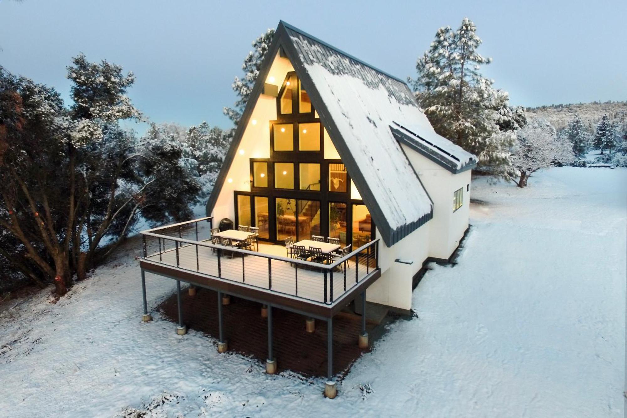 Villa High End A-Frame - Hot Tub - Awesome Views - Yosemite - Electric Vehicle Friendly - Sleeps 10 à Oakhurst Extérieur photo